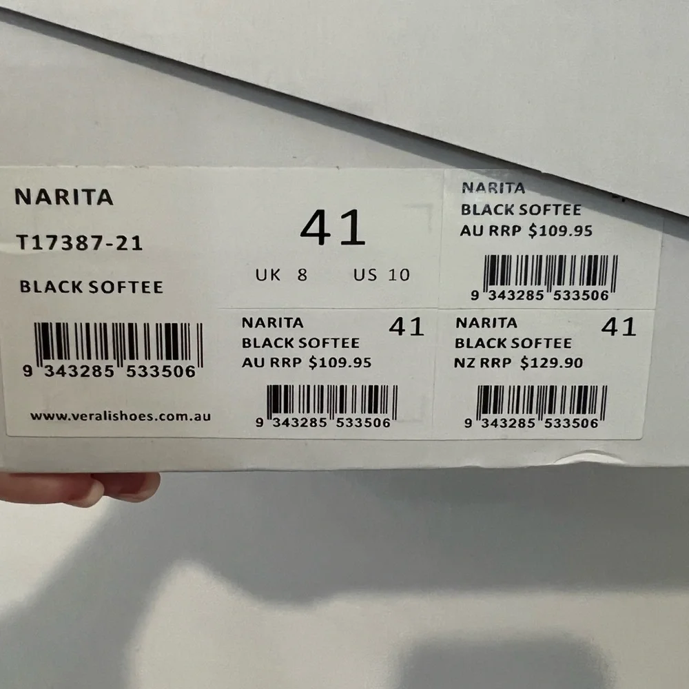 Verali Women's Narita Boots - Black Softee size 10 BNIB - Picture 5 of 5